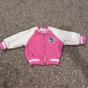 Vintage Weather Tamer Kids Sporty Pink and White Jacket